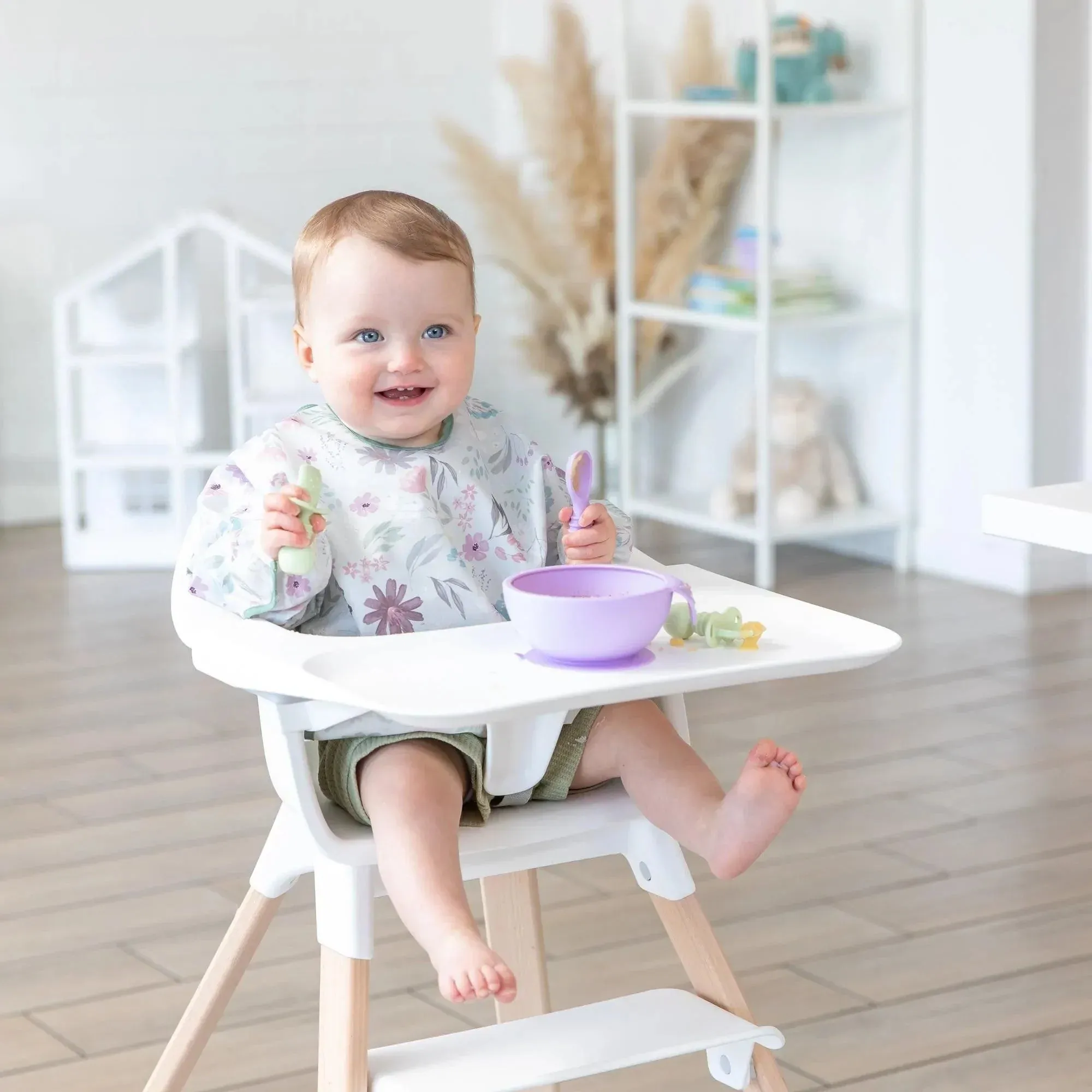 Silicone First Feeding Set: Lavender