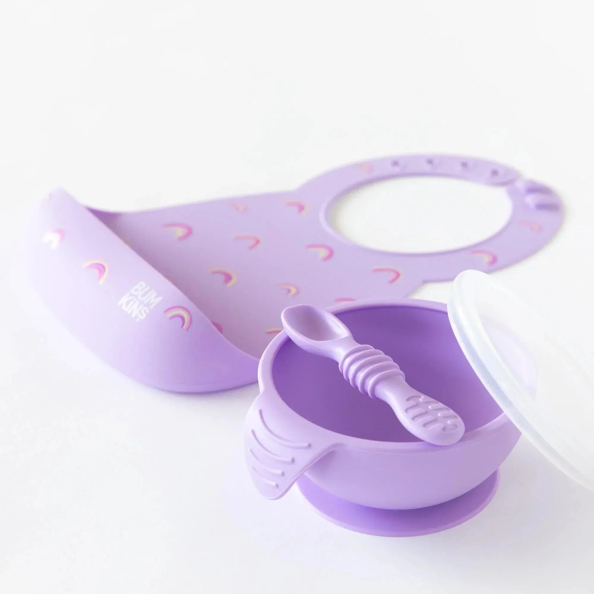 Silicone First Feeding Set: Lavender