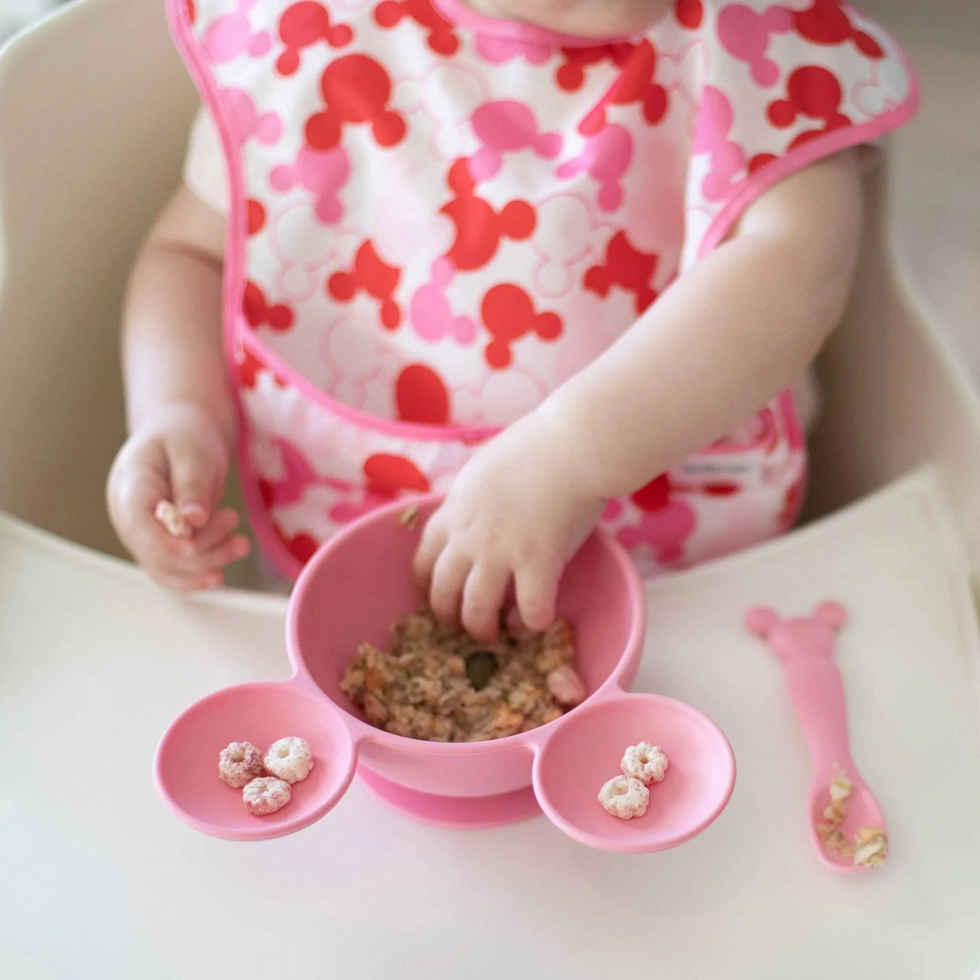 Silicone First Feeding Set: Minnie Mouse