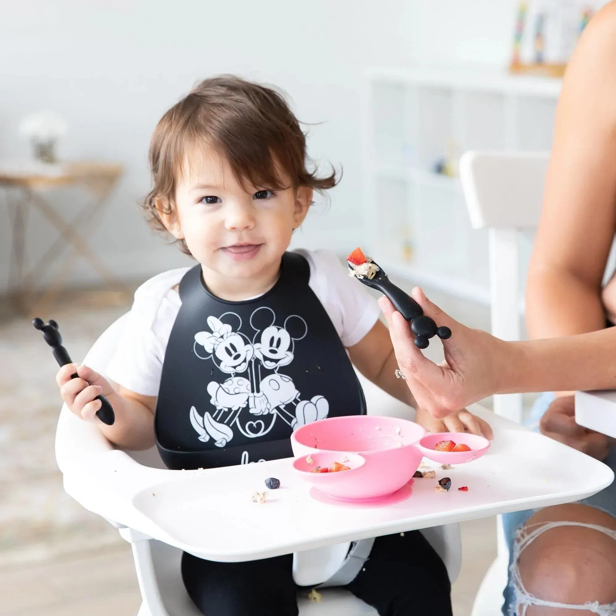 Silicone First Feeding Set: Minnie Mouse