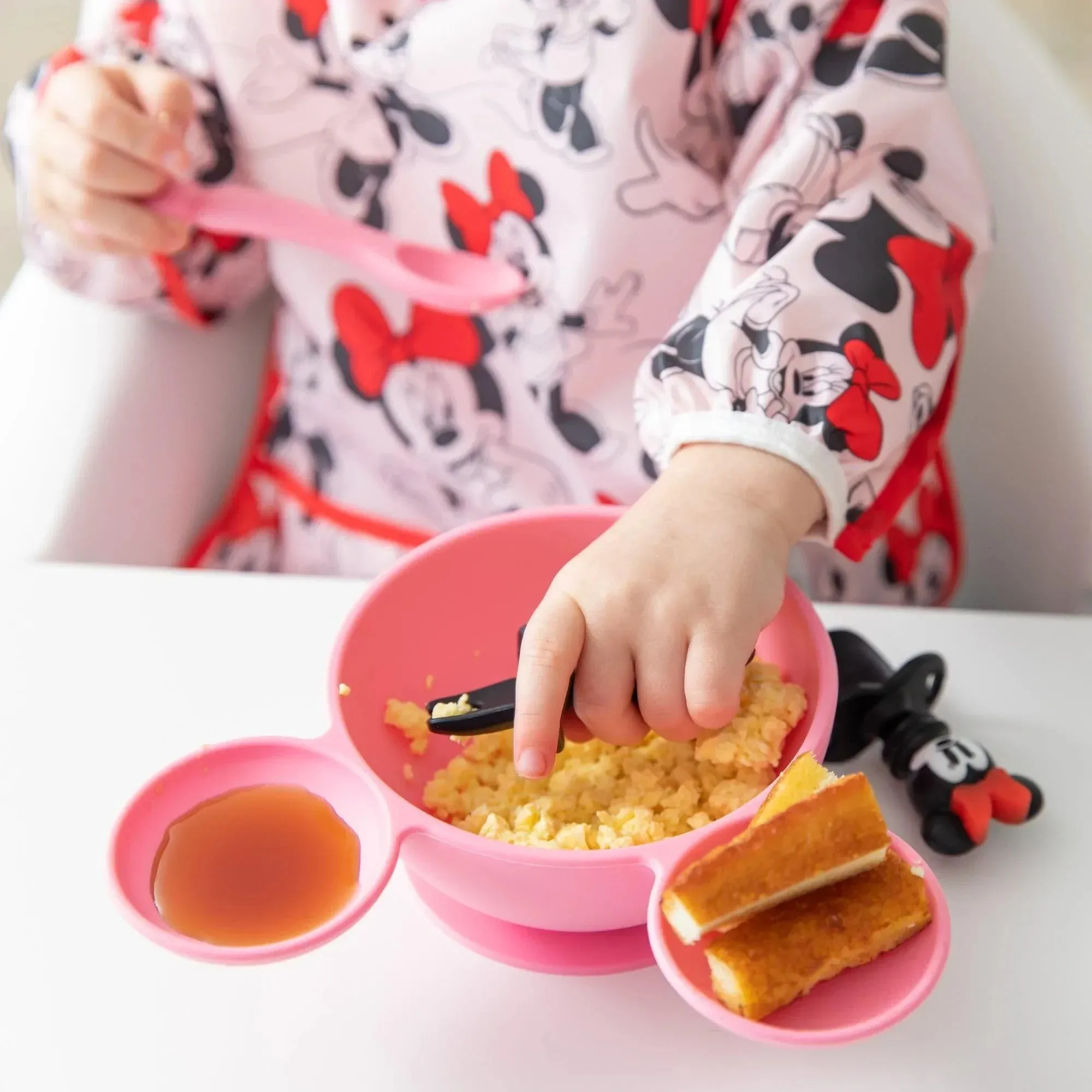 Silicone First Feeding Set: Minnie Mouse