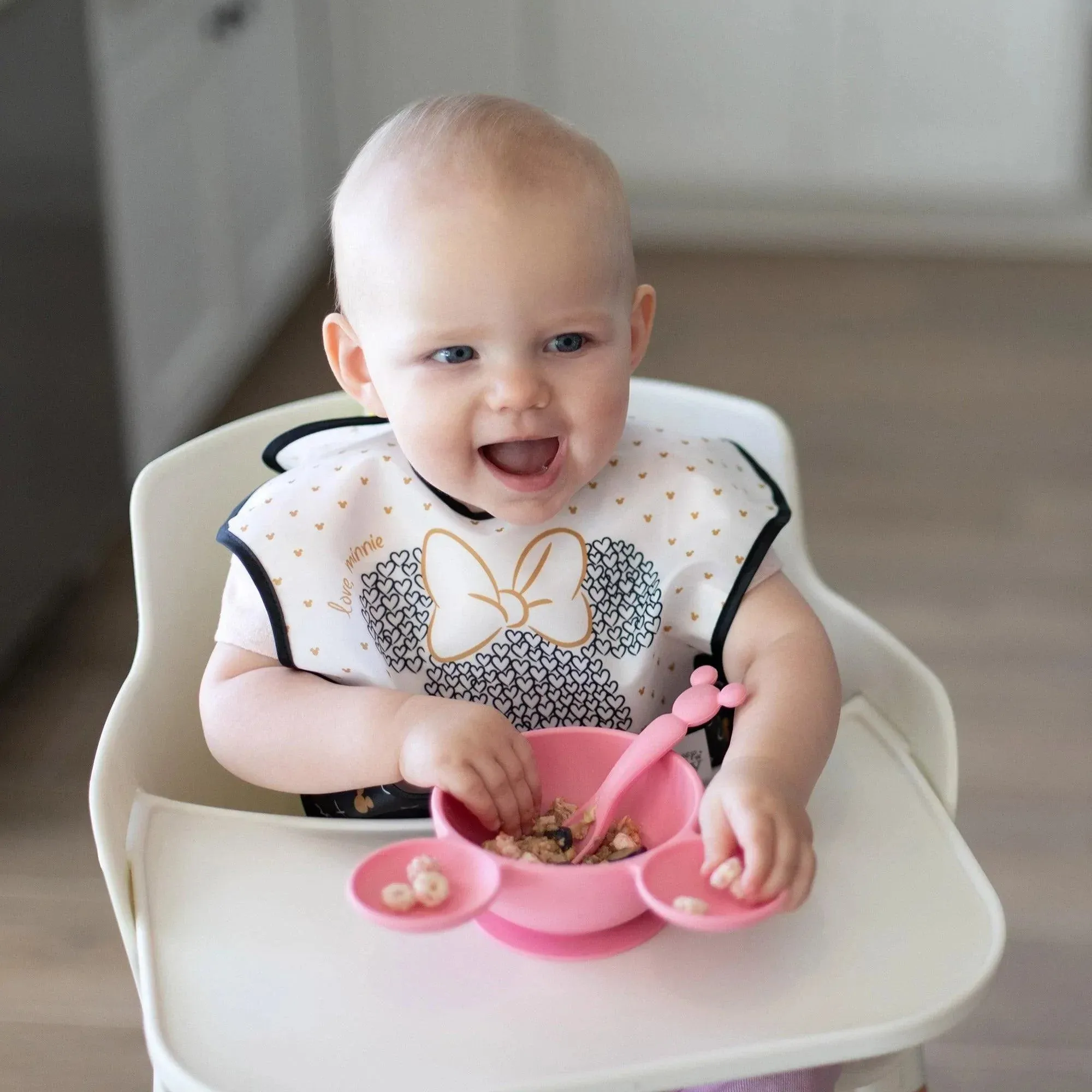 Silicone First Feeding Set: Minnie Mouse