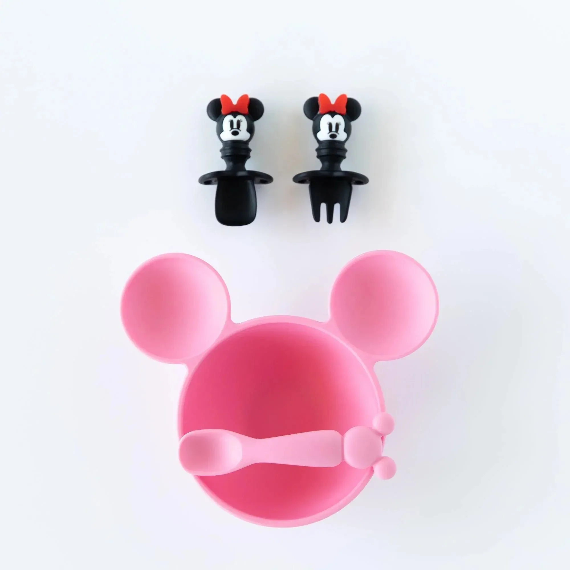 Silicone First Feeding Set: Minnie Mouse