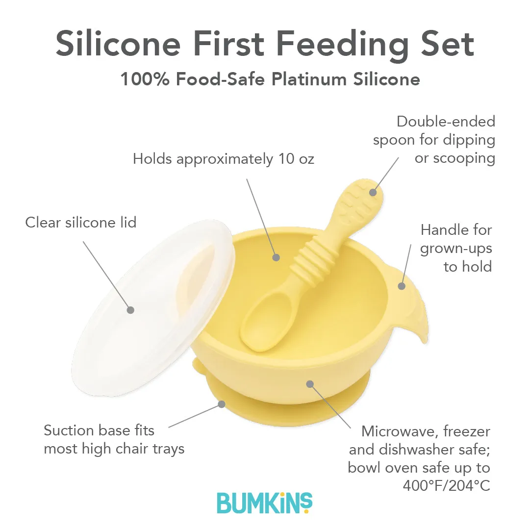 Silicone First Feeding Set: Pineapple