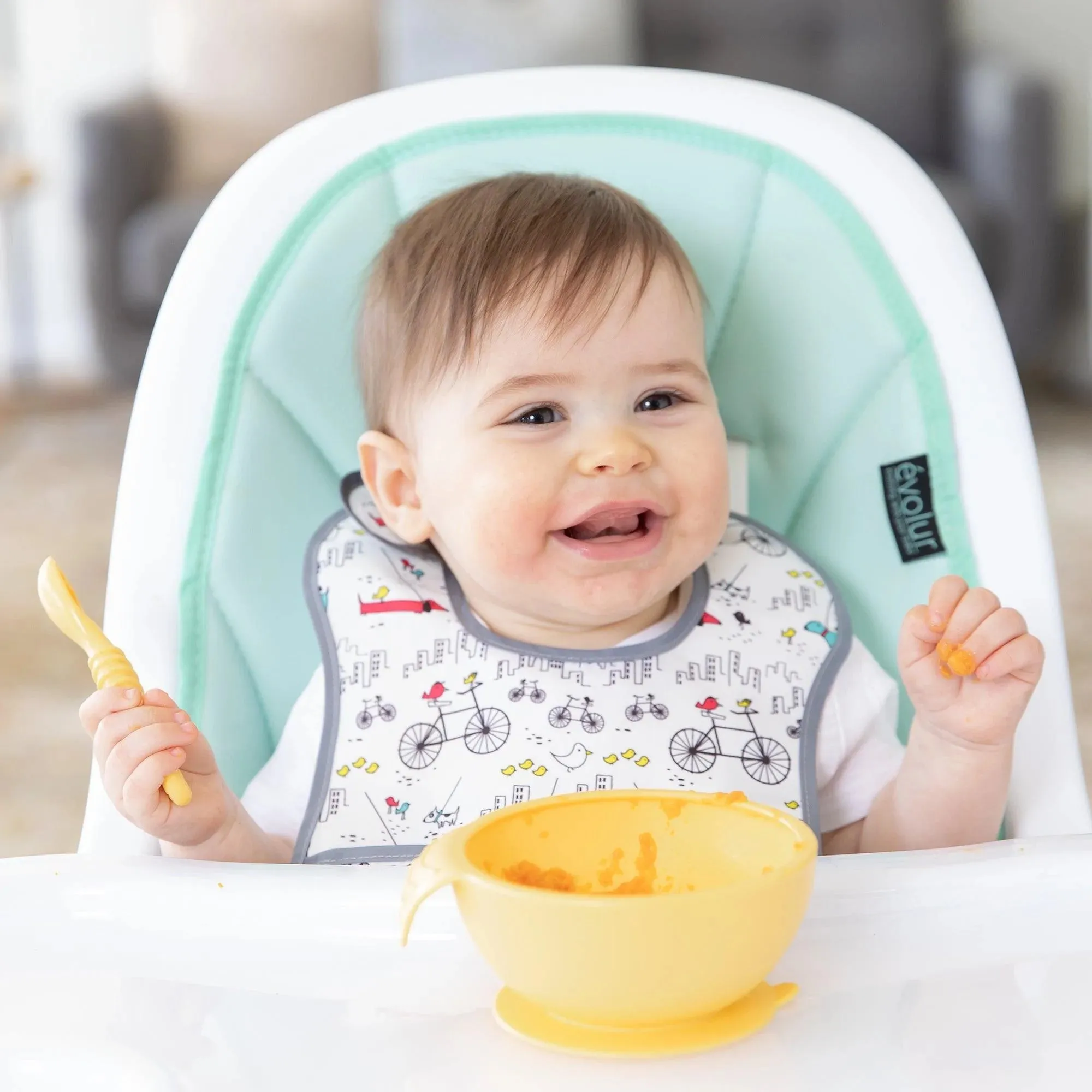 Silicone First Feeding Set: Pineapple