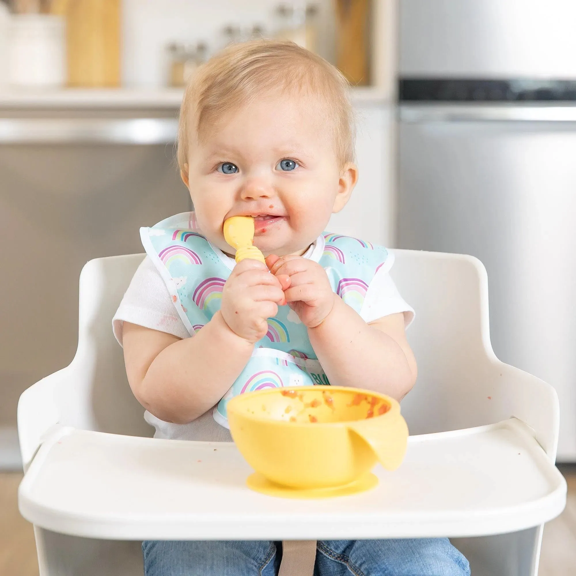 Silicone First Feeding Set: Pineapple