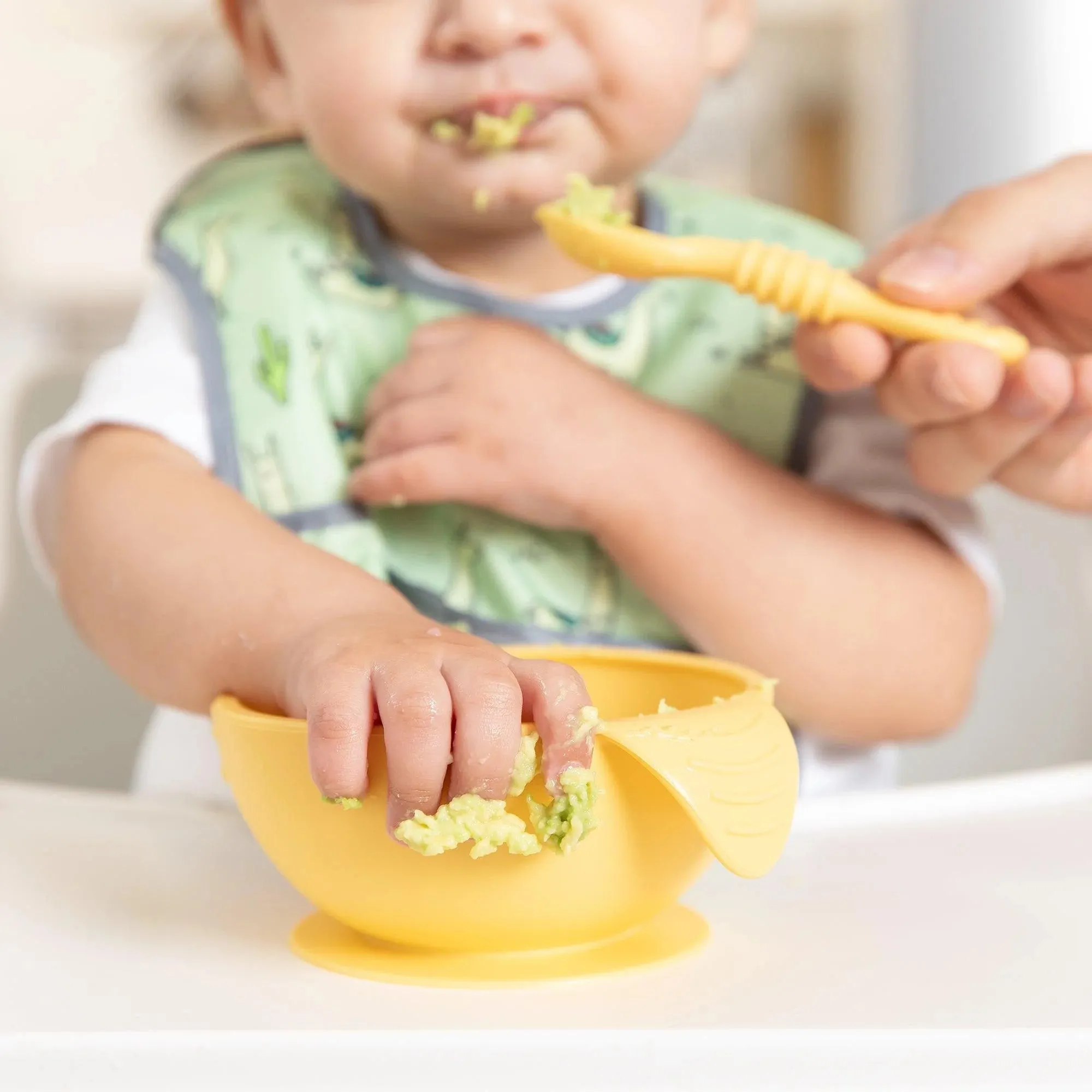 Silicone First Feeding Set: Pineapple