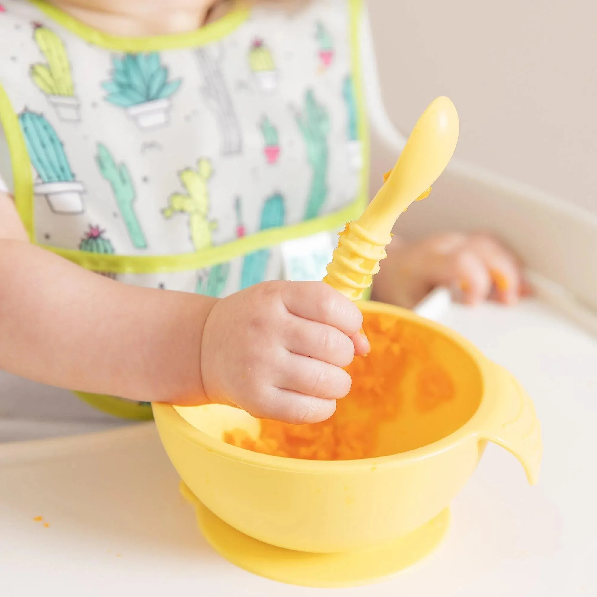 Silicone First Feeding Set: Pineapple