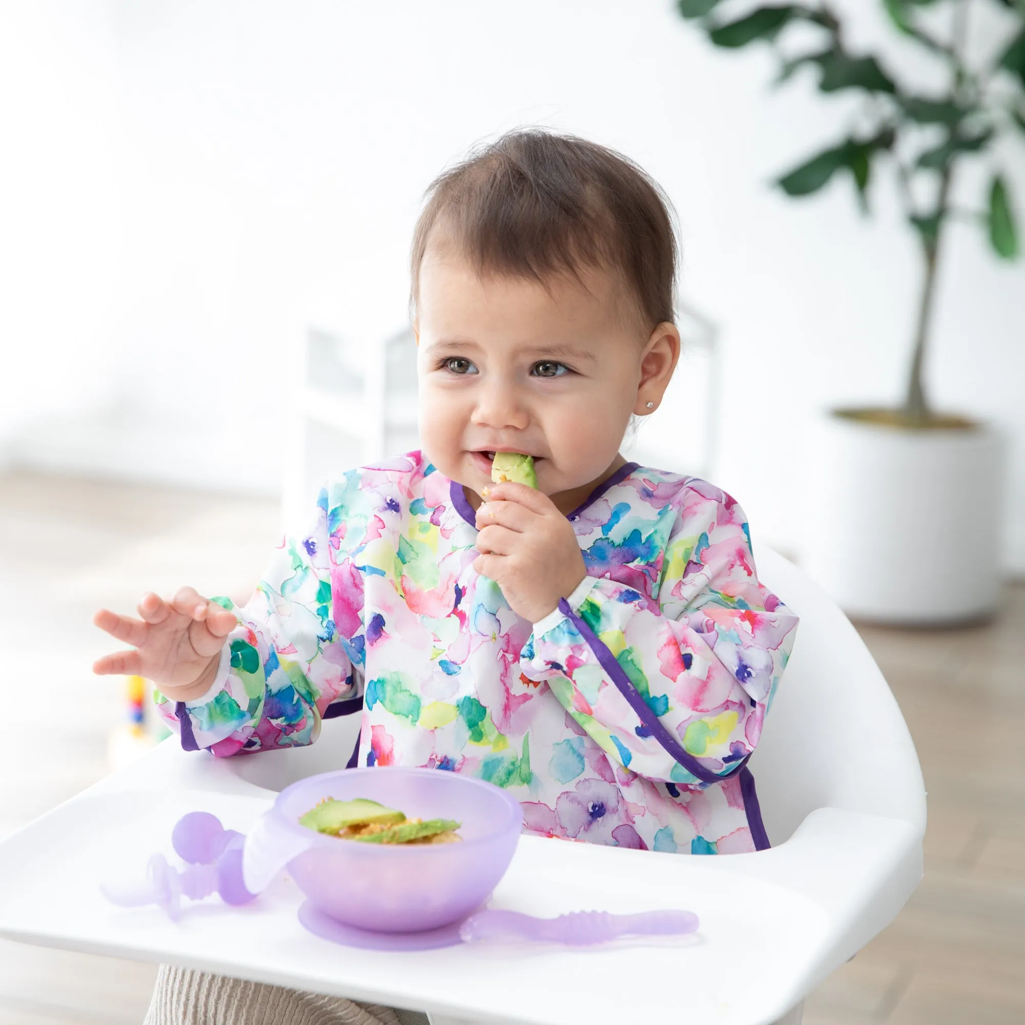 Silicone First Feeding Set: Purple Jelly