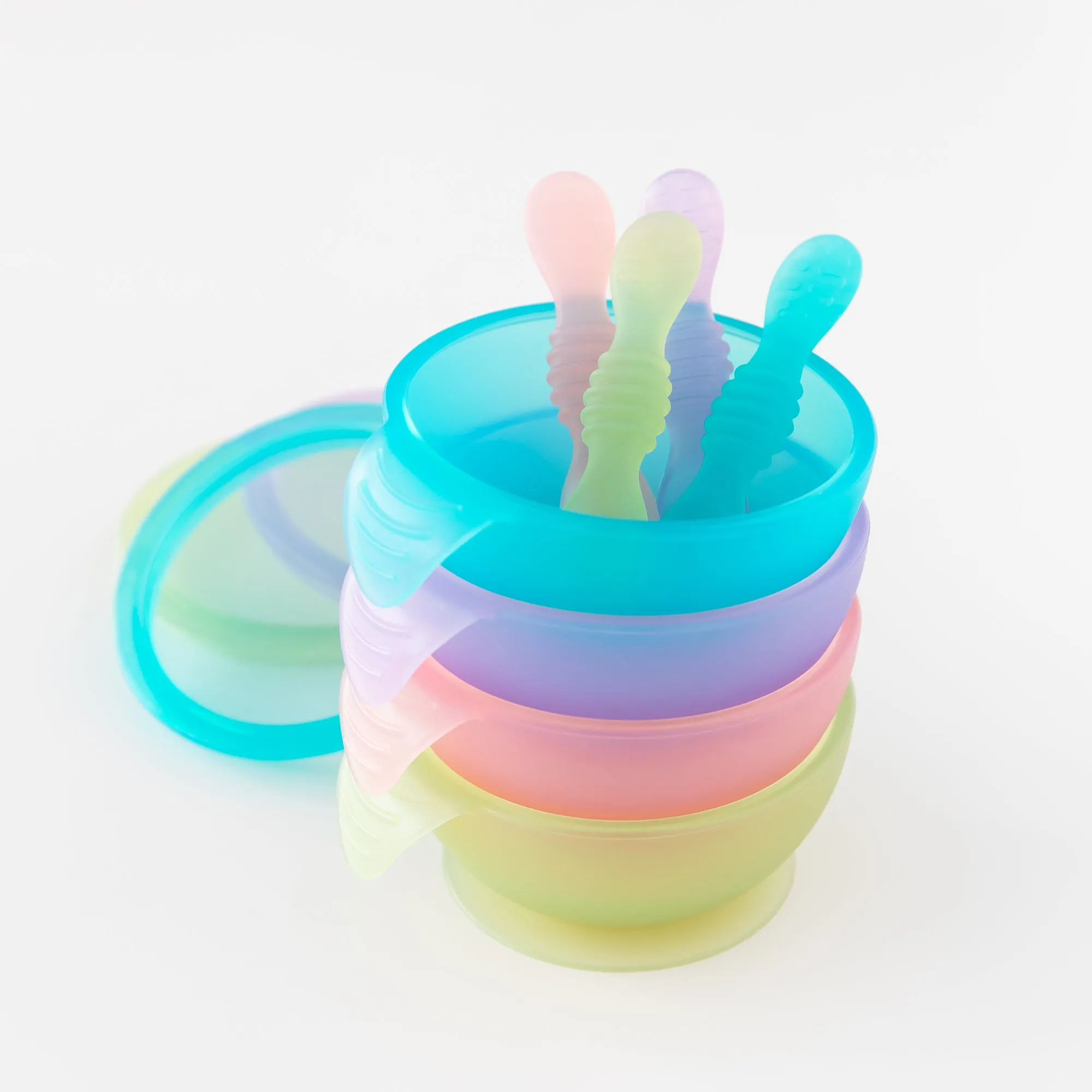 Silicone First Feeding Set: Purple Jelly