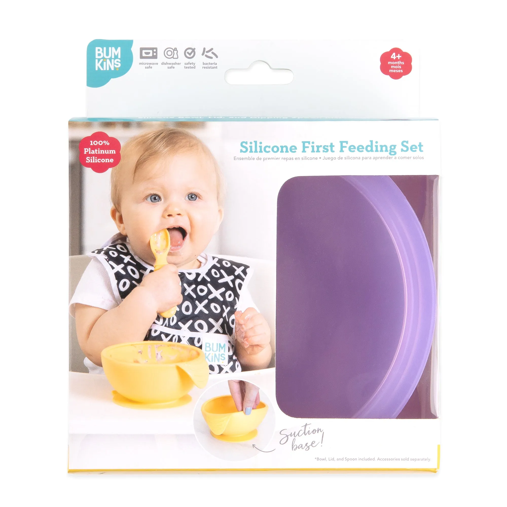 Silicone First Feeding Set: Purple Jelly