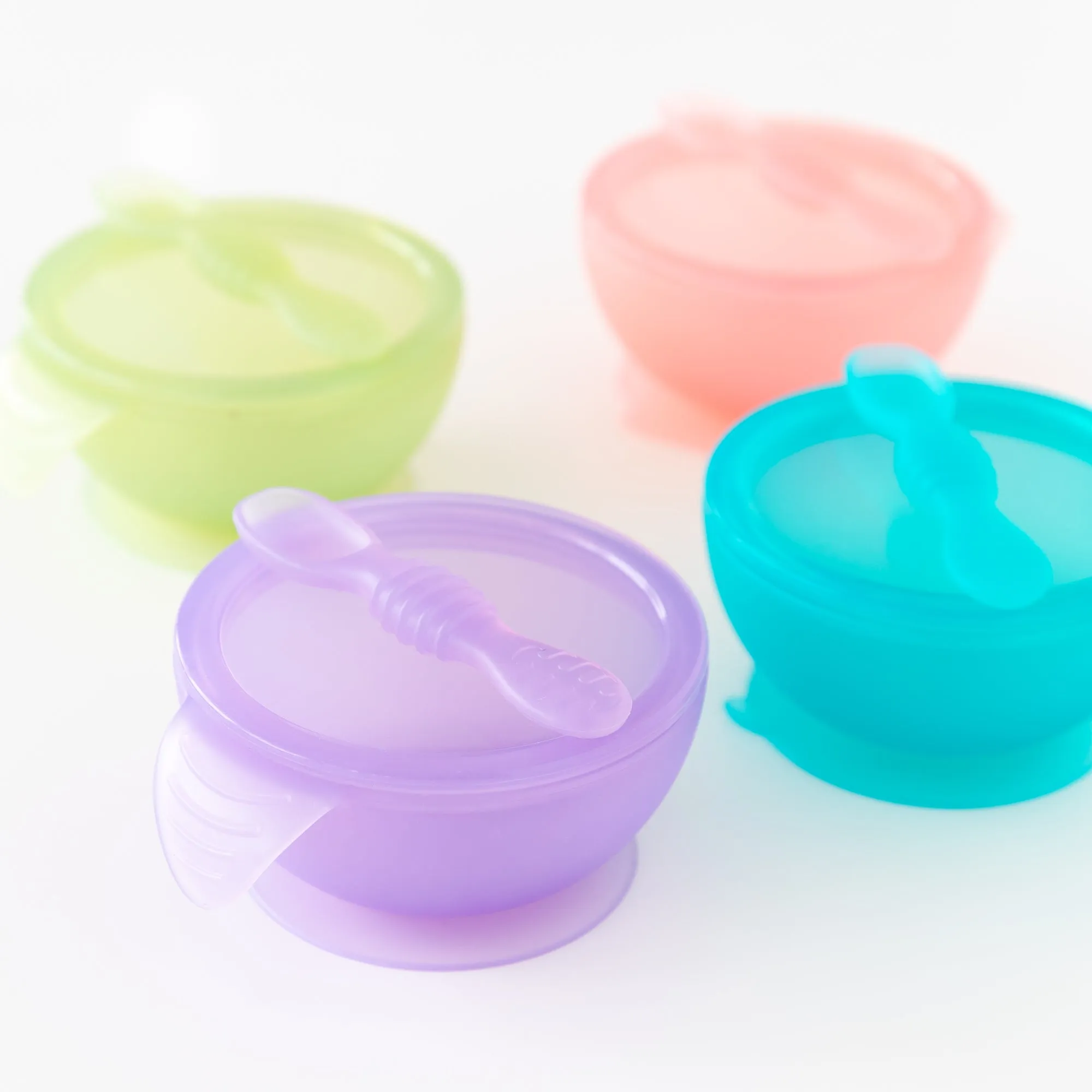 Silicone First Feeding Set: Purple Jelly