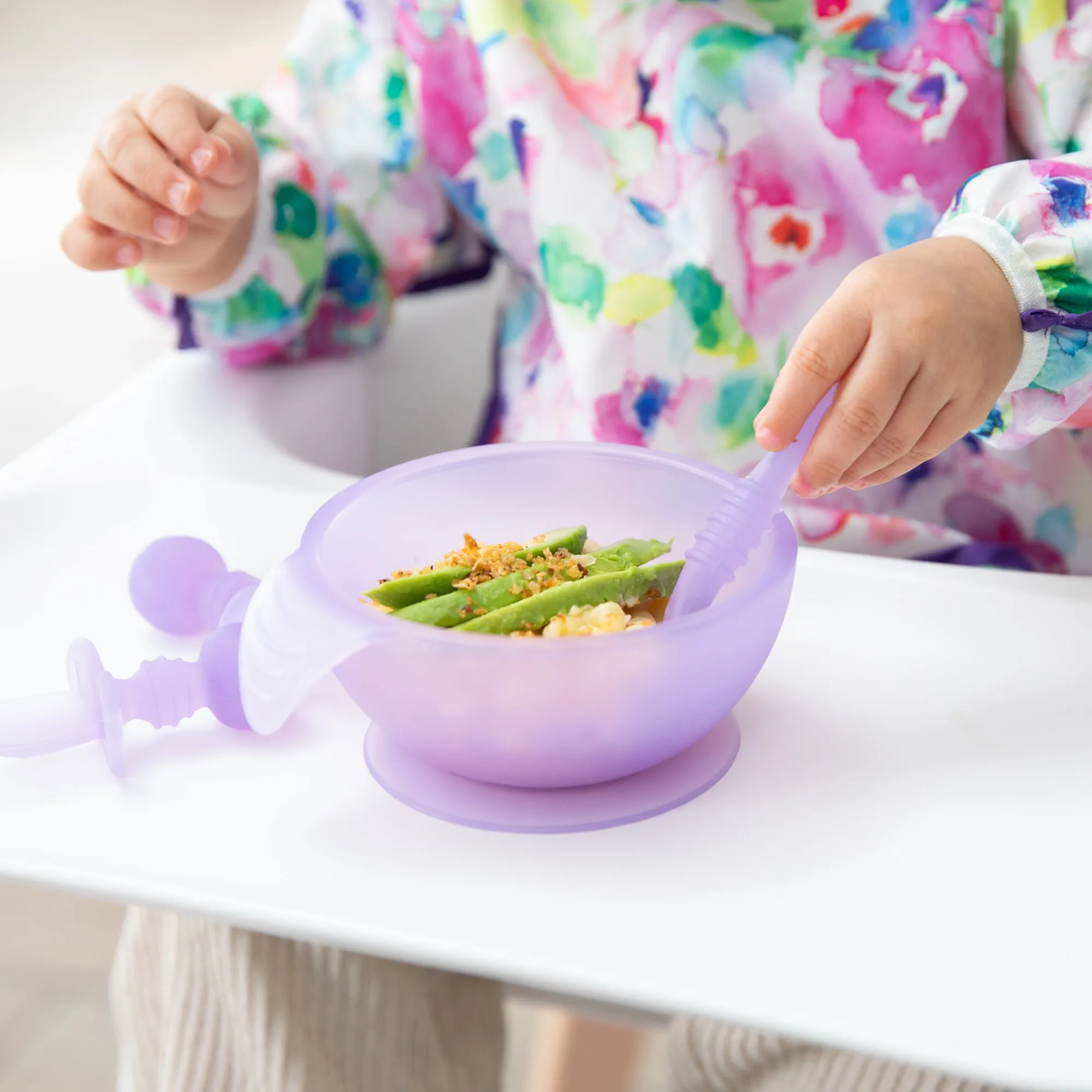 Silicone First Feeding Set: Purple Jelly