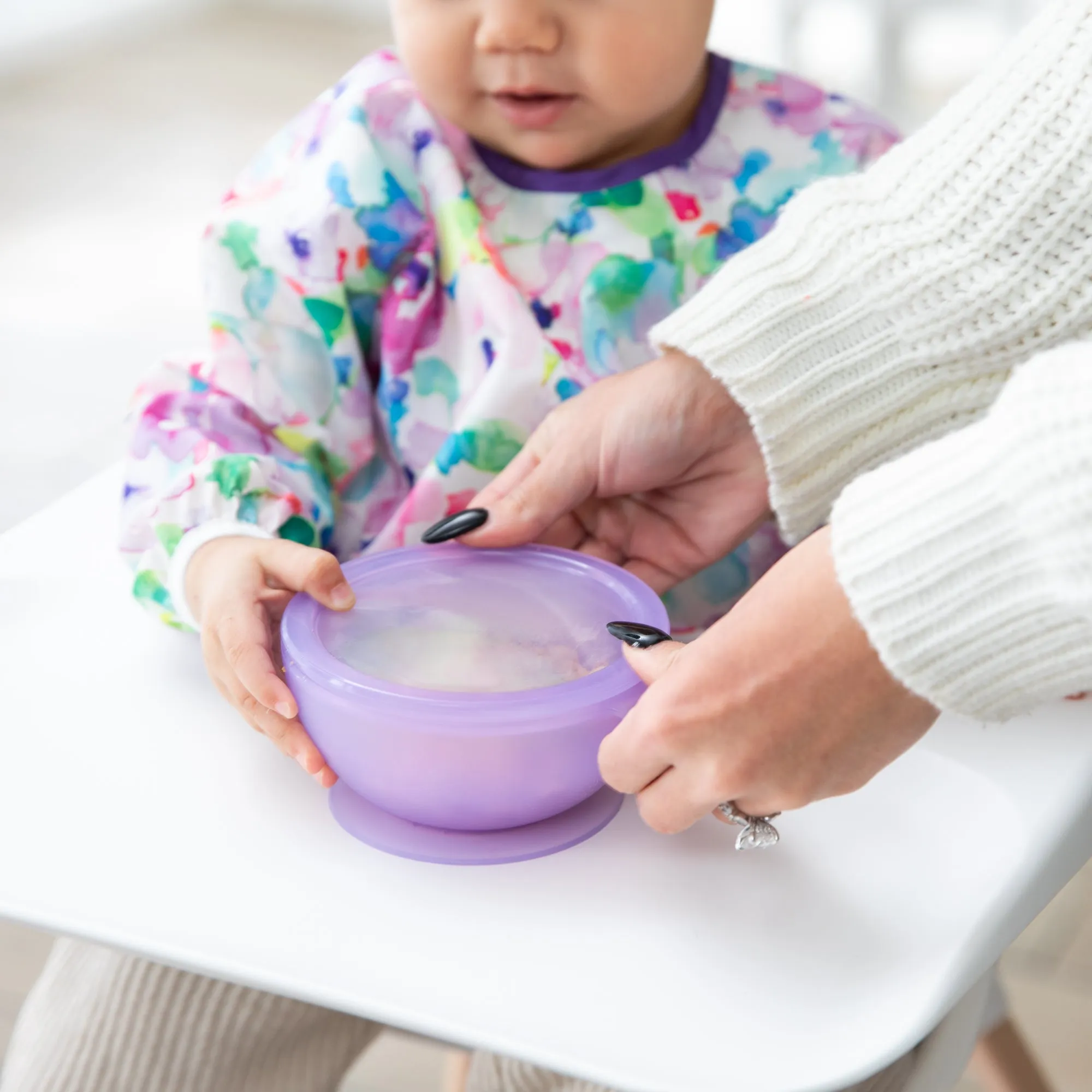 Silicone First Feeding Set: Purple Jelly