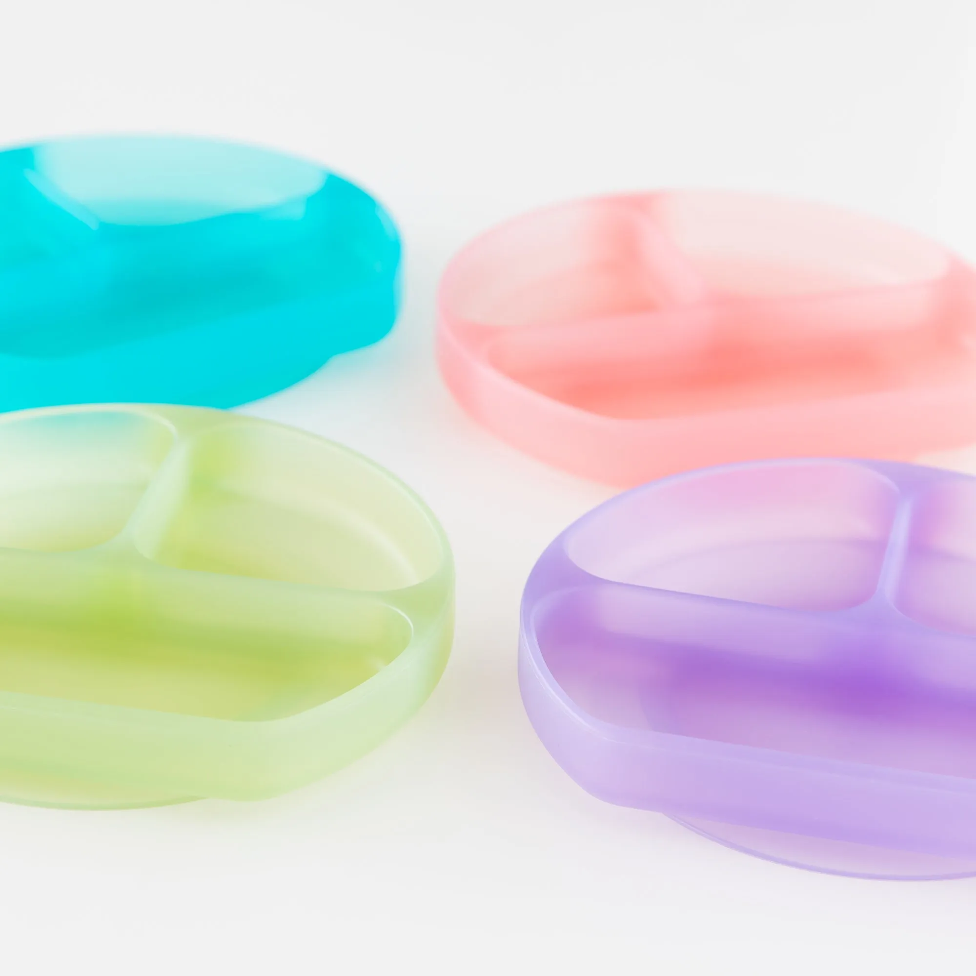 Silicone Grip Dish: Green Jelly