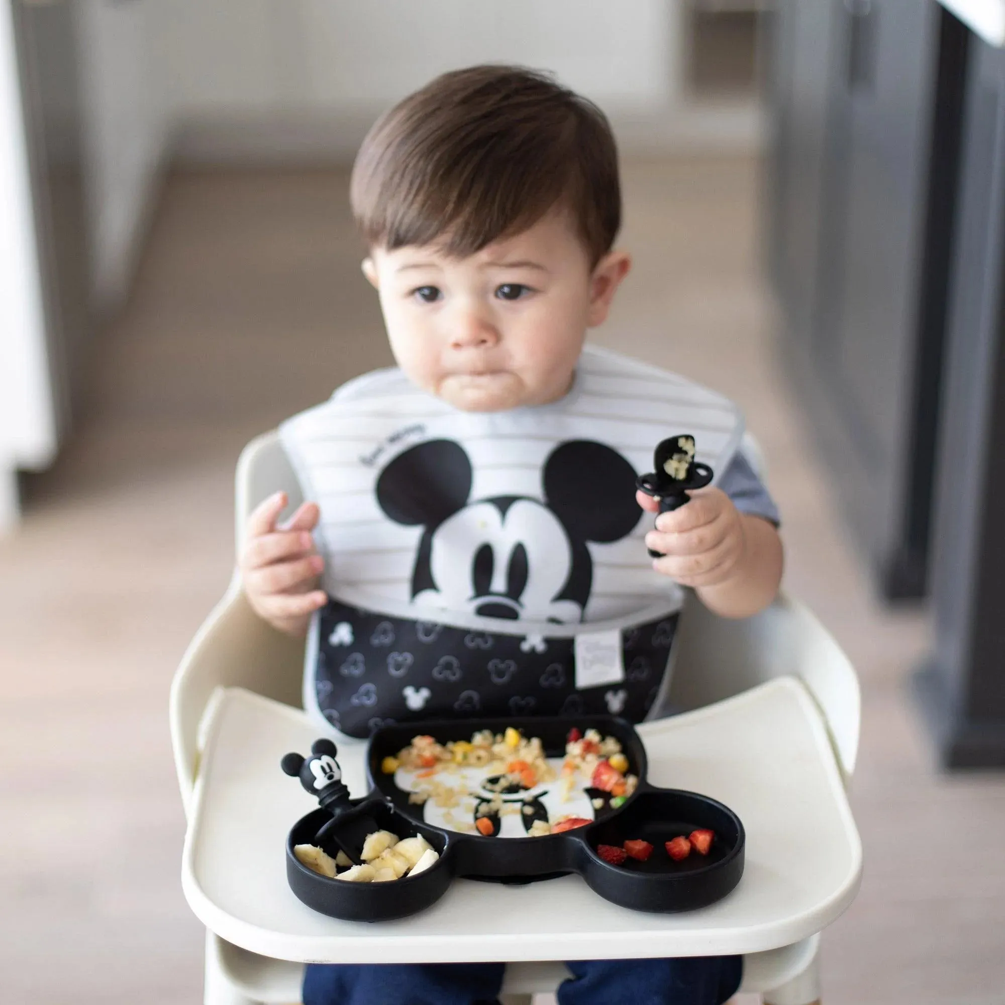 Silicone Grip Dish: Mickey Mouse