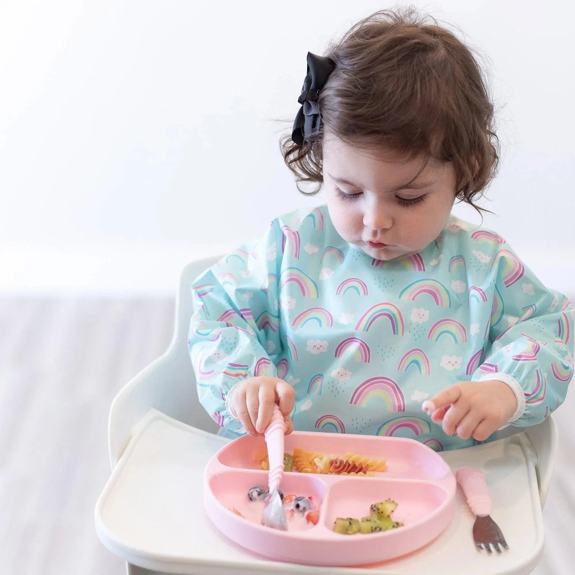 Silicone Grip Dish: Pink