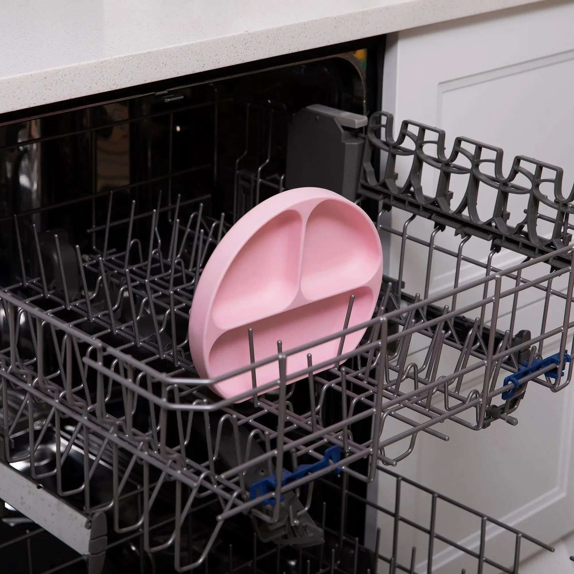 Silicone Grip Dish: Pink