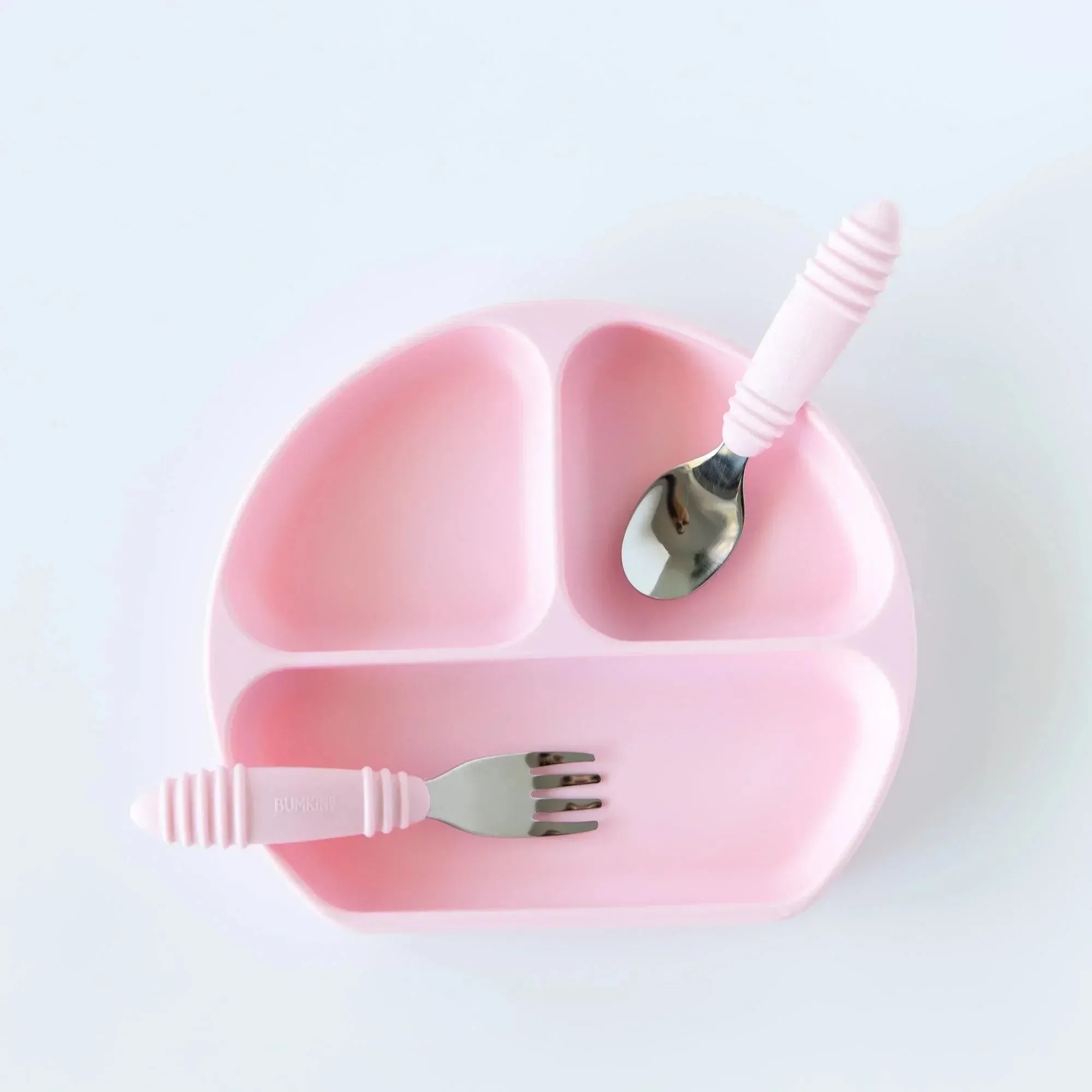 Silicone Grip Dish: Pink