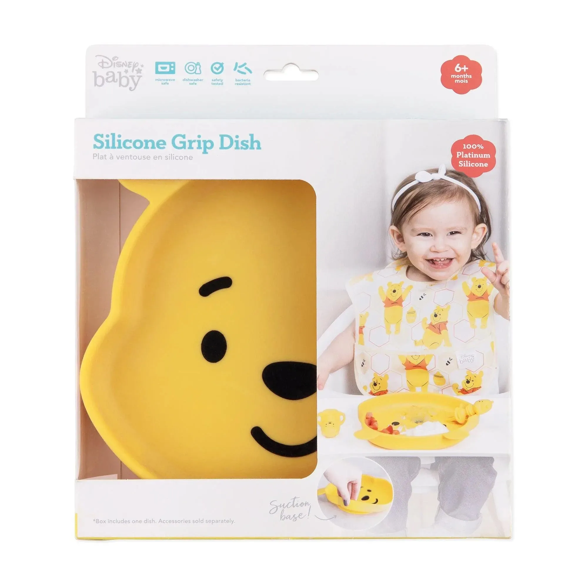 Silicone Grip Dish: Winnie The Pooh