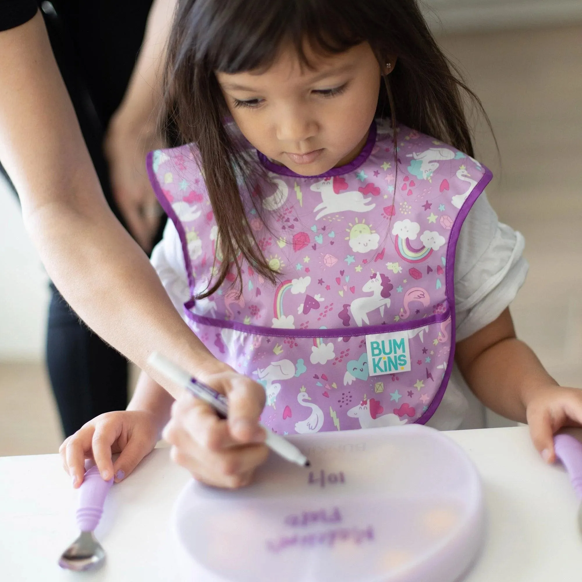 Silicone Grip Dish with Lid (3 Section): Lavender