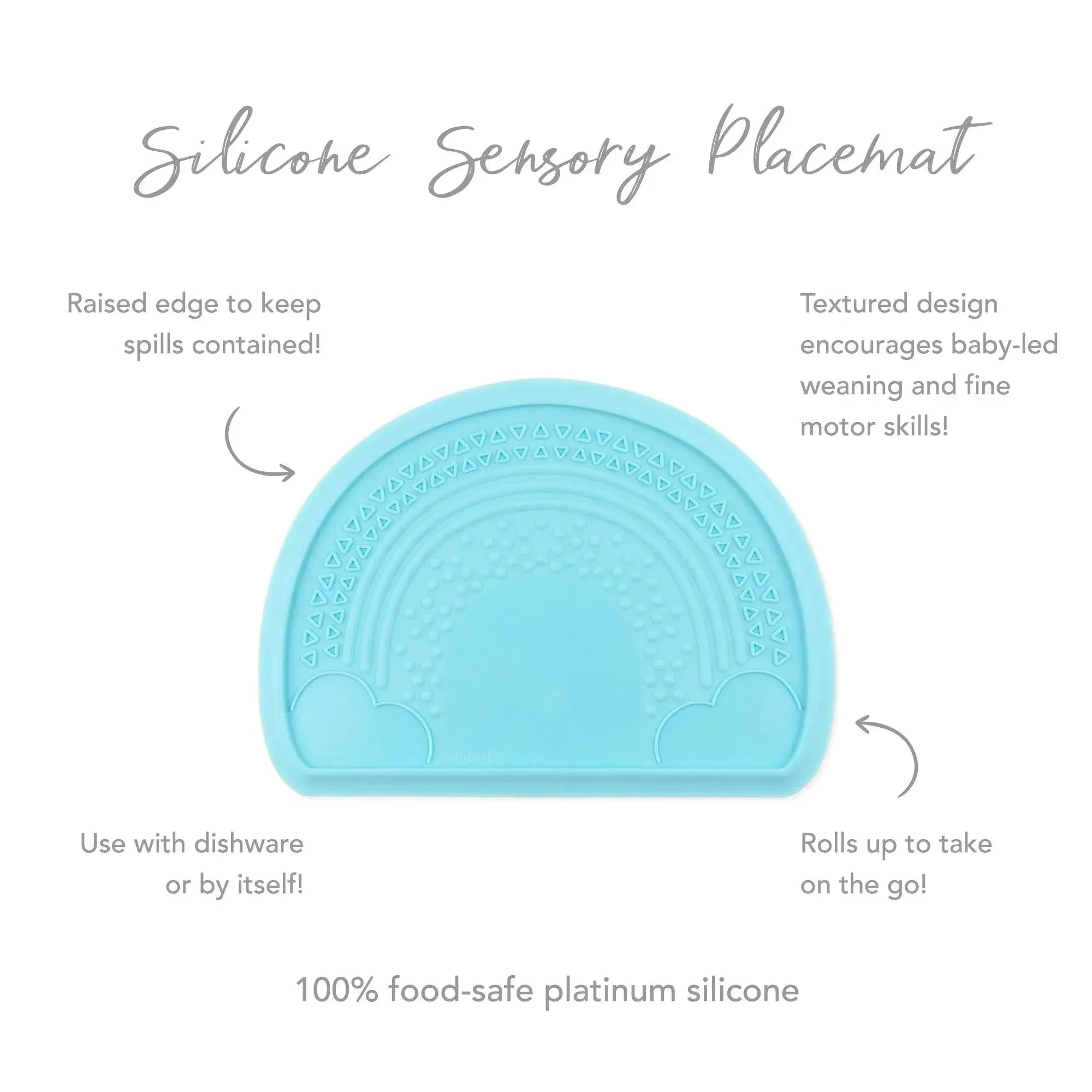 Silicone Sensory Placemat: Blue