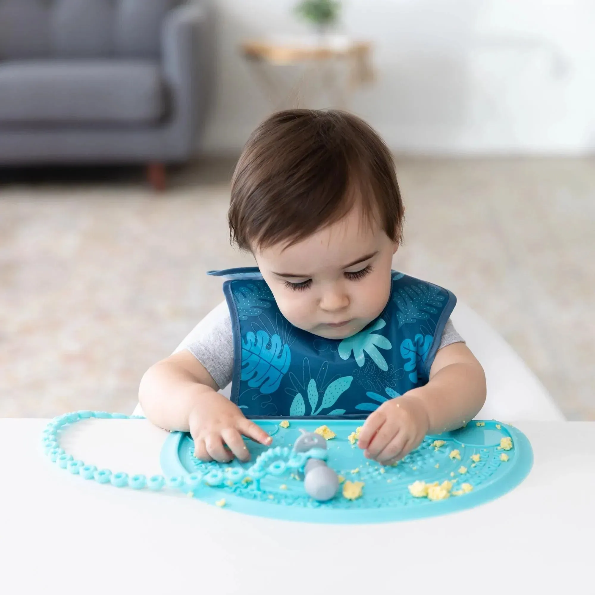 Silicone Sensory Placemat: Blue