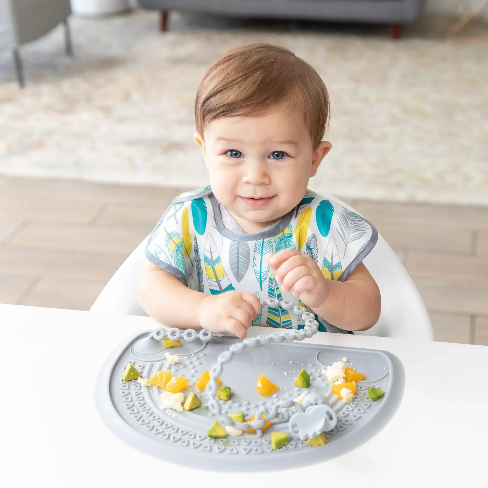 Silicone Sensory Placemat: Gray