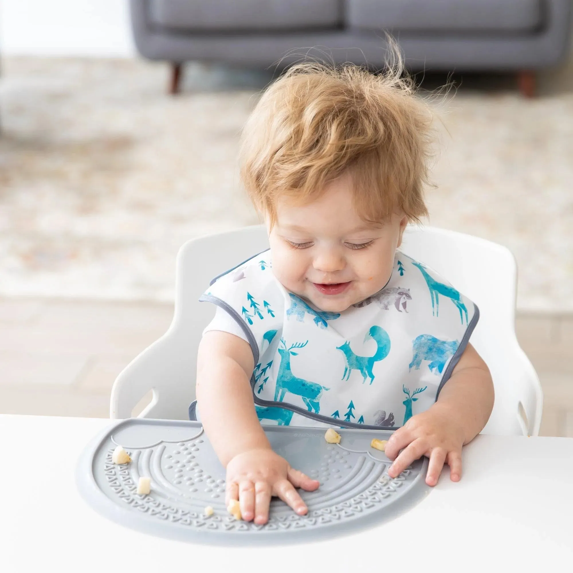 Silicone Sensory Placemat: Gray