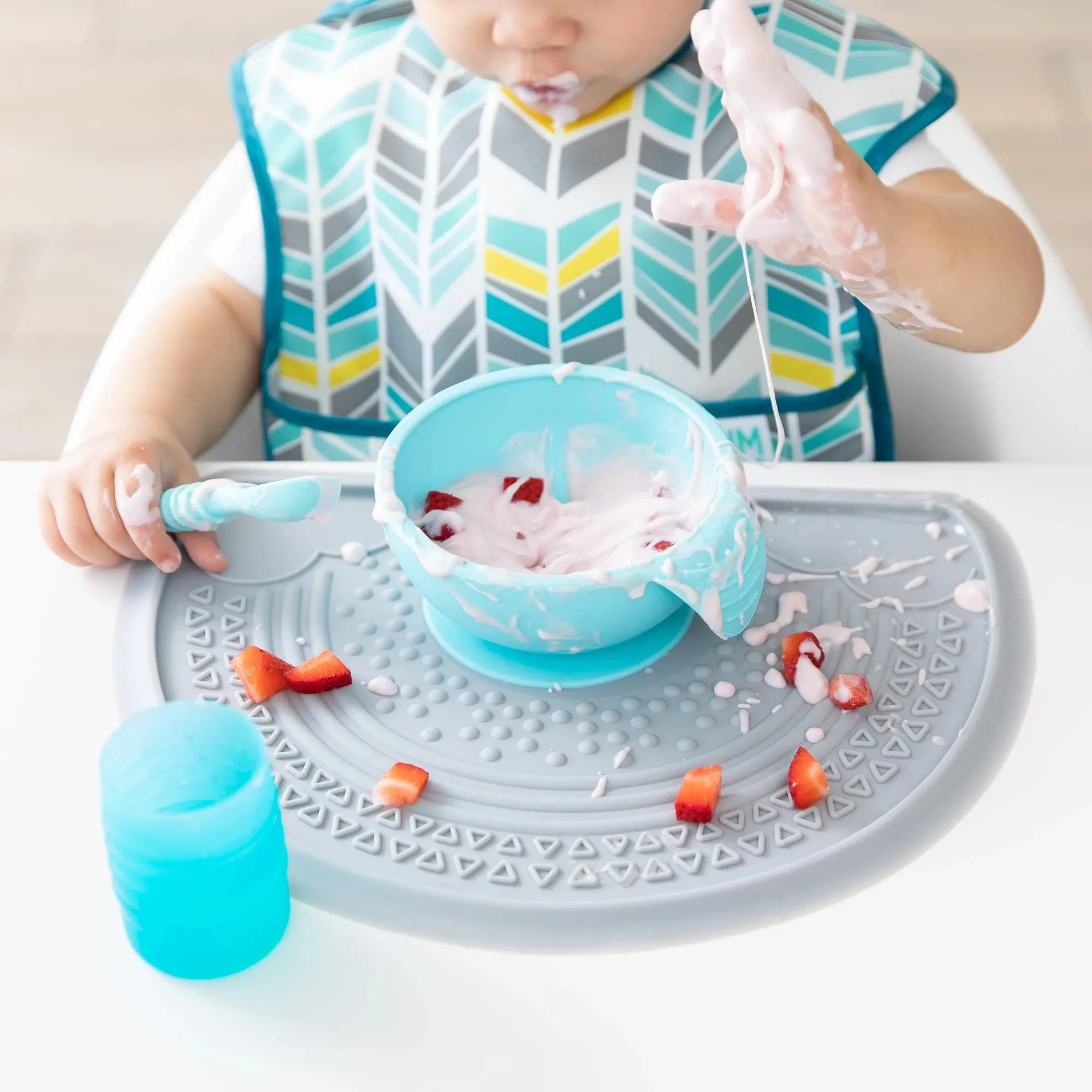 Silicone Sensory Placemat: Gray