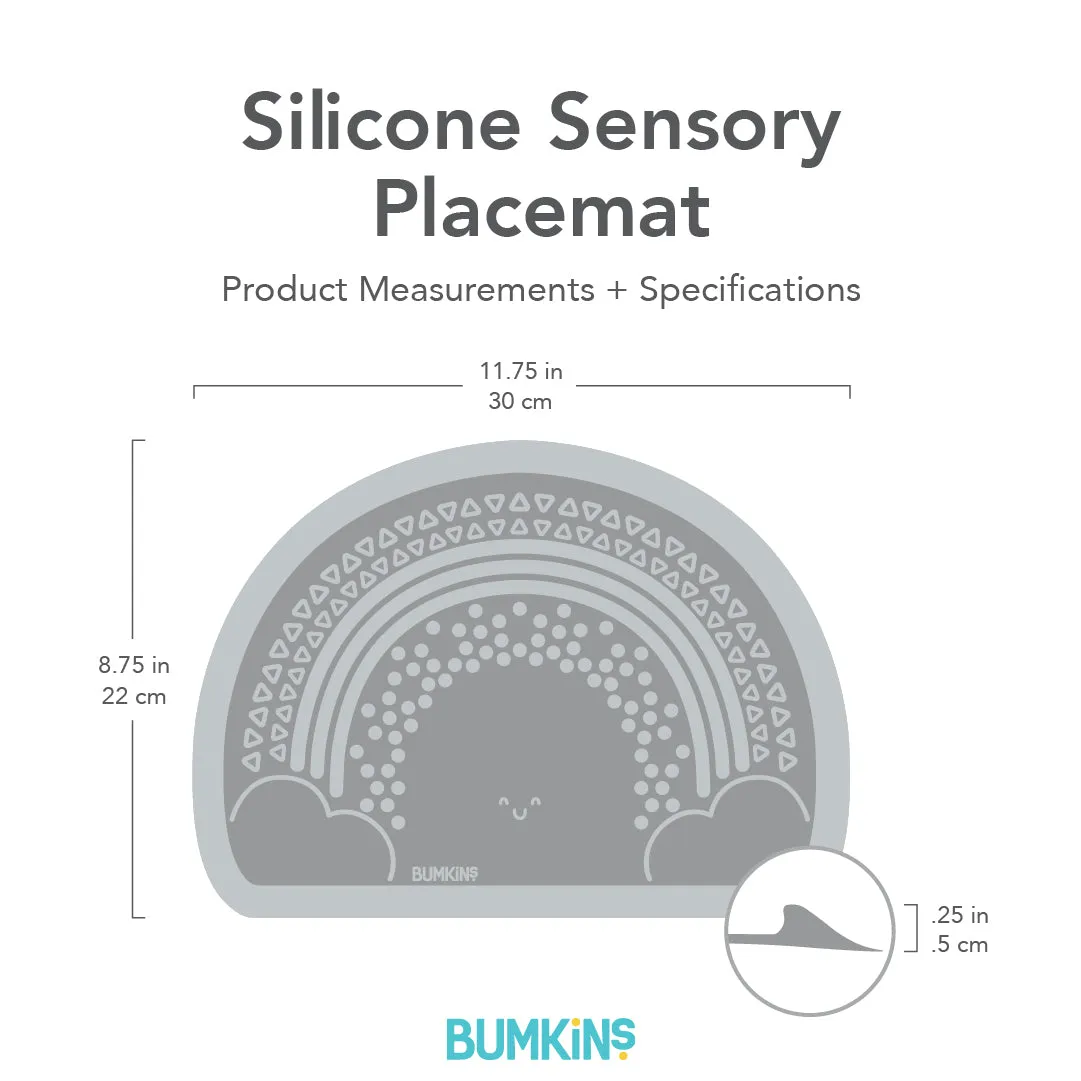 Silicone Sensory Placemat: Gray