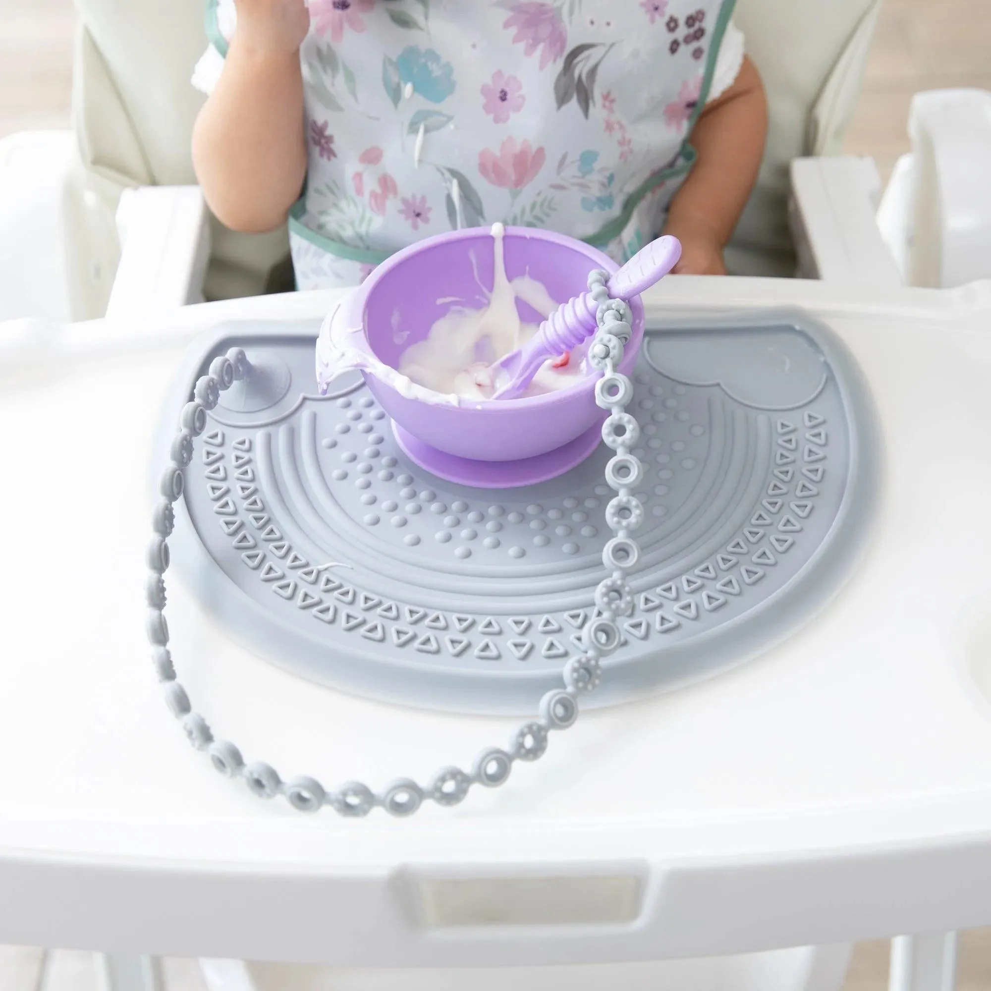 Silicone Sensory Placemat: Gray