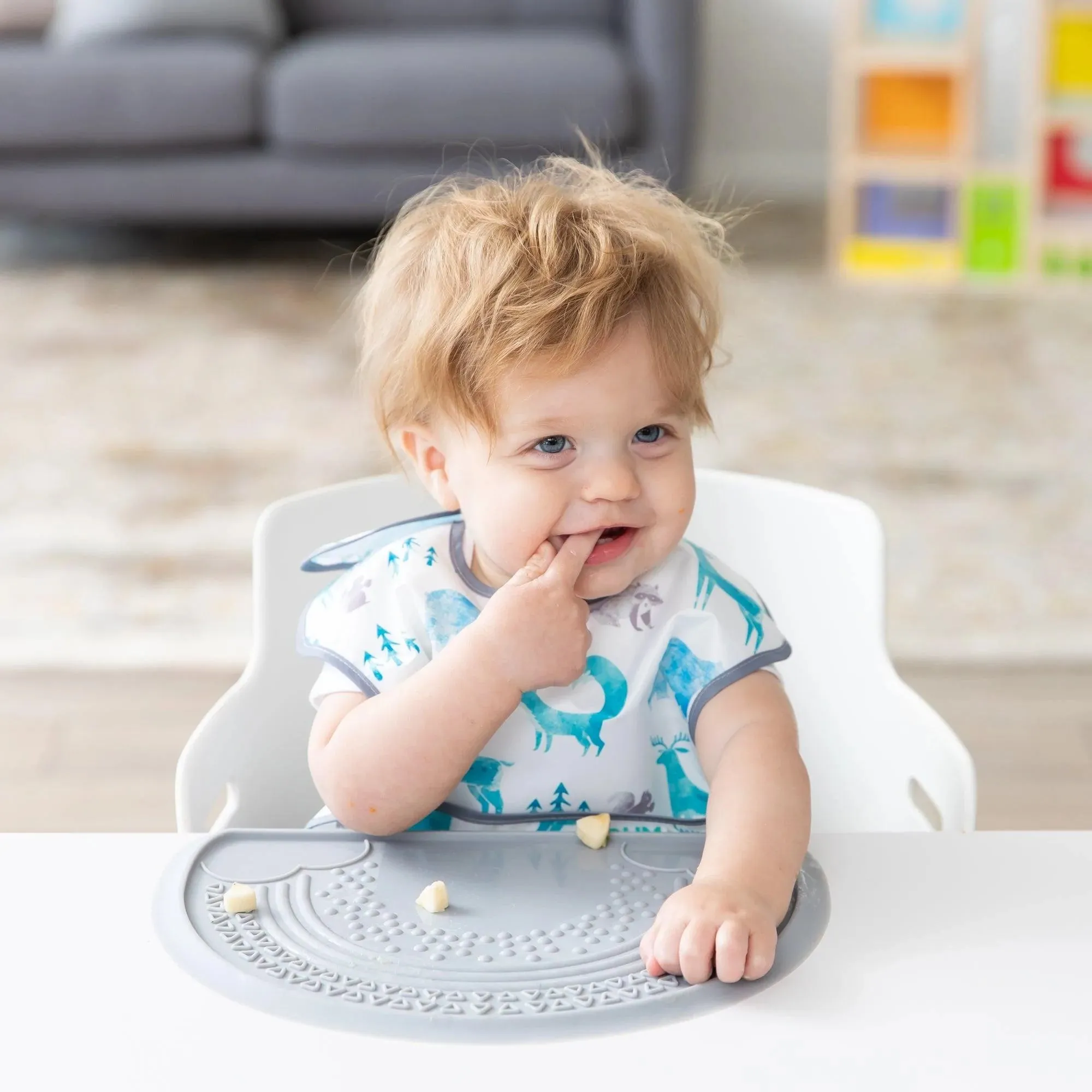 Silicone Sensory Placemat: Gray