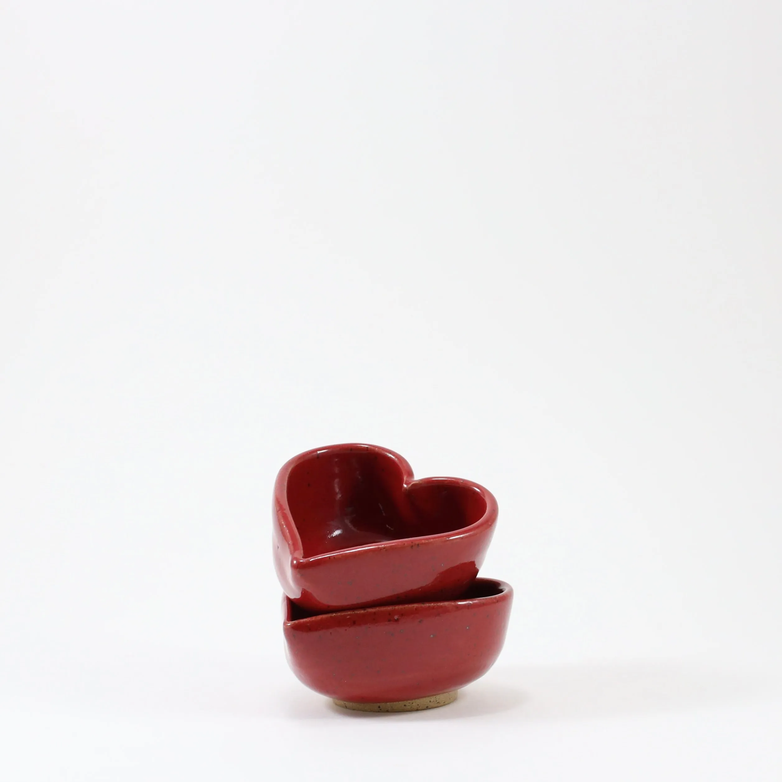 Small Heart Bowl in Red by Rachael Pots