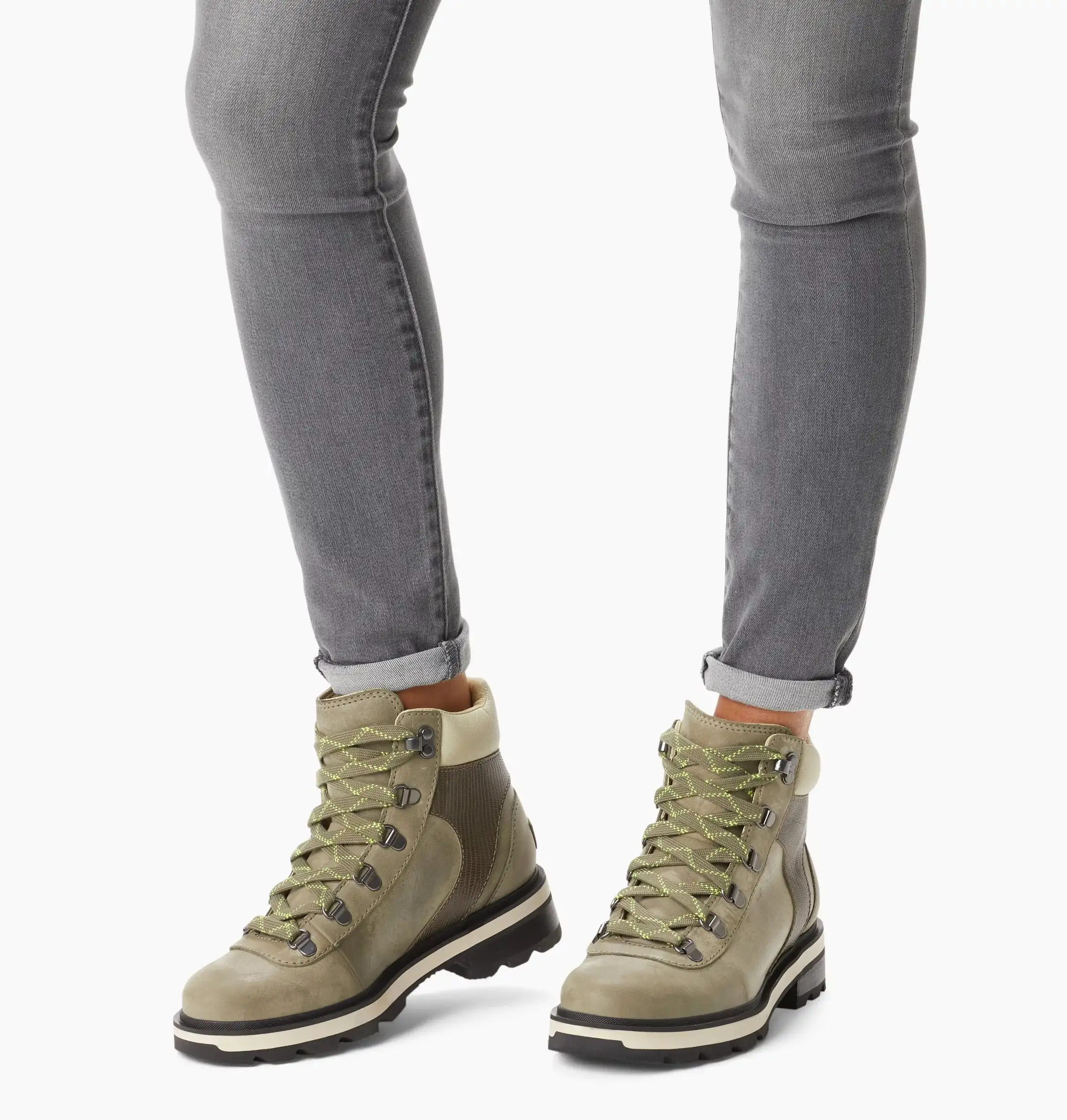 Sorel Women's Lennox Hiker STKD - Stone Green/Laurel Leaf