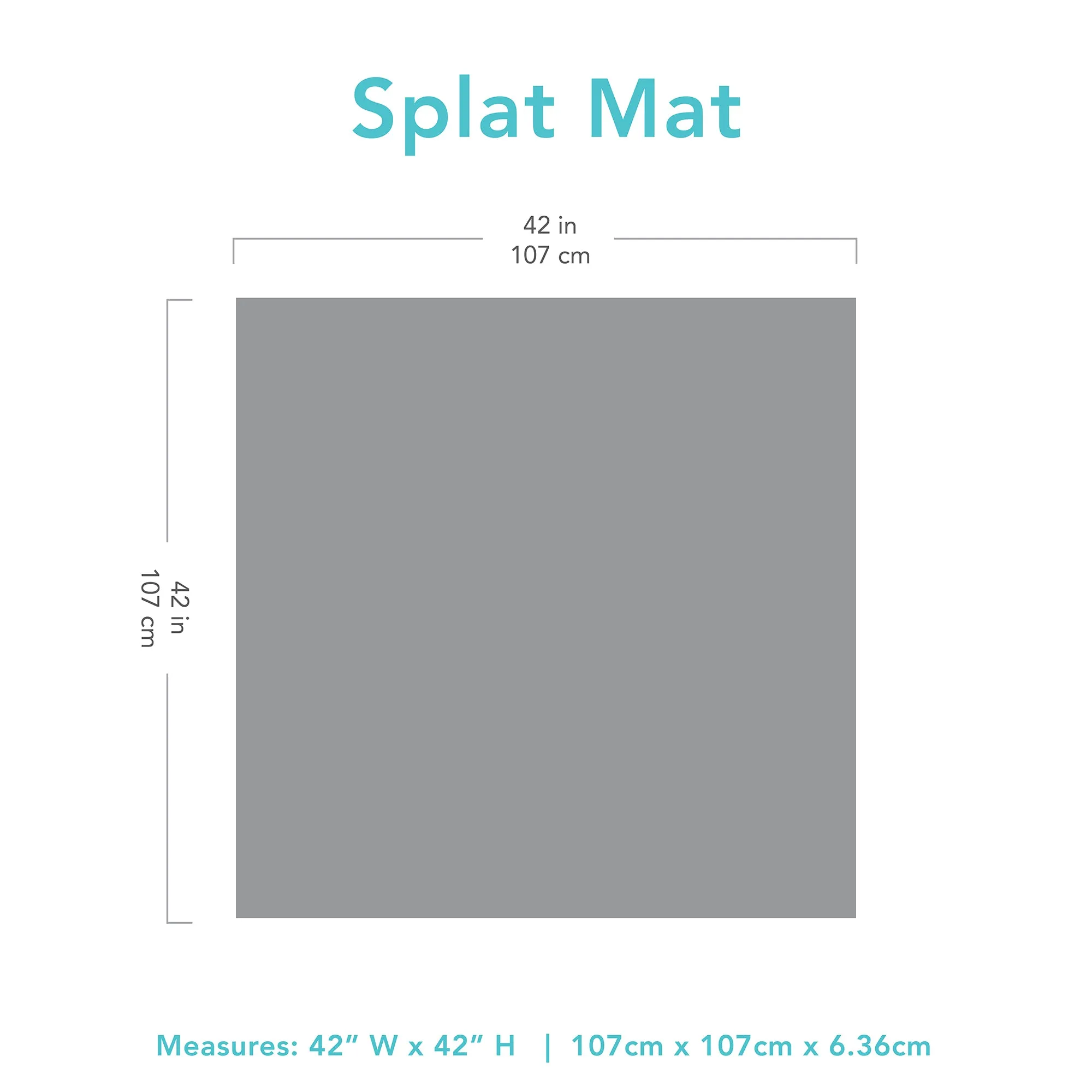 Splat Mat: Charcoal Check