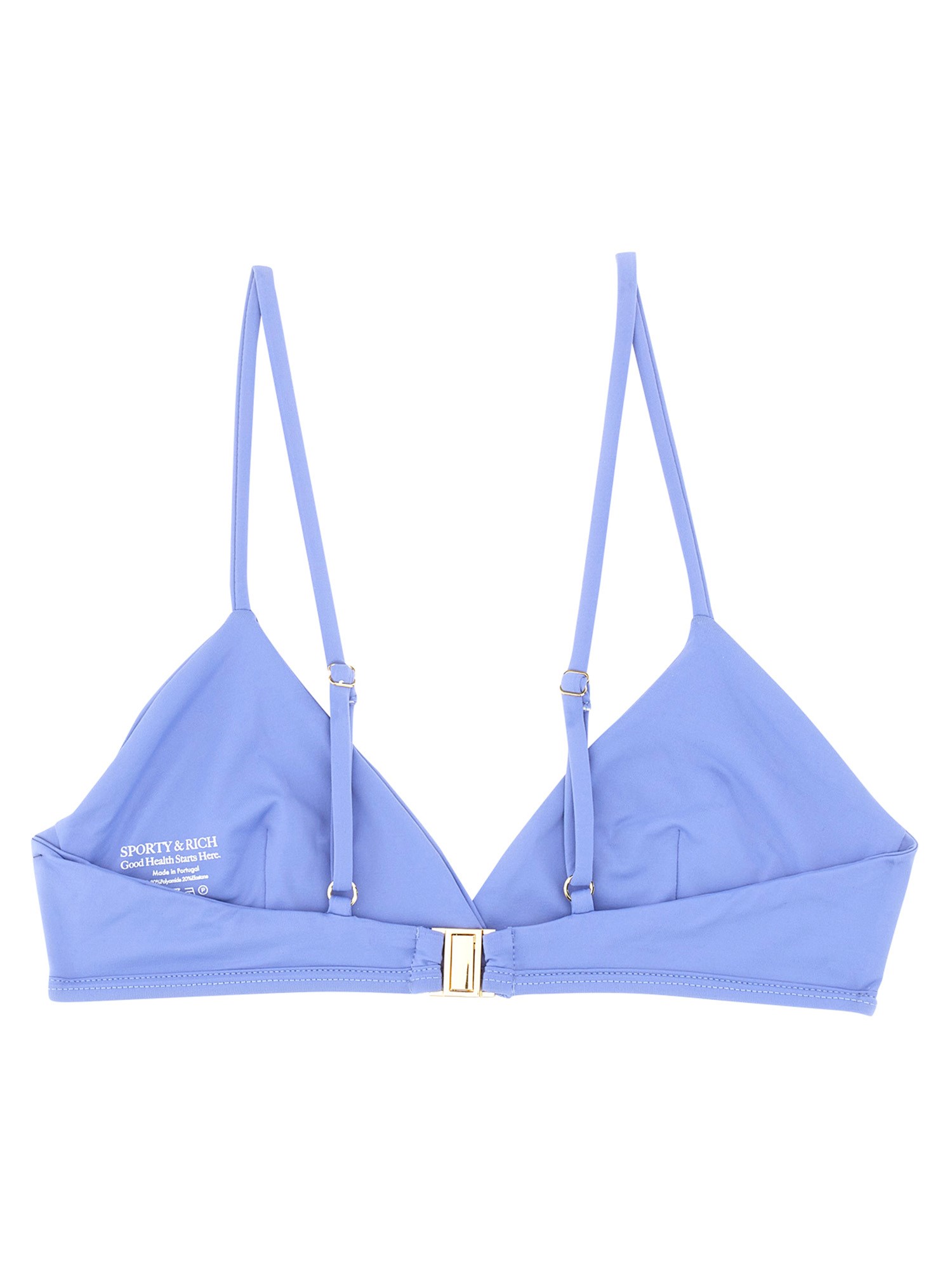 SPORTY&RICH    TECHNICAL FABRIC BIKINI TOP