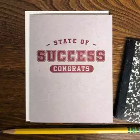 State Of Success Congrats Card