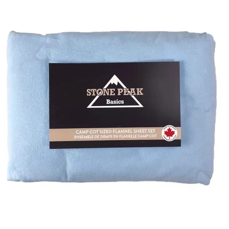 Stone Peak Cot Sized Flannel Sheet Sets