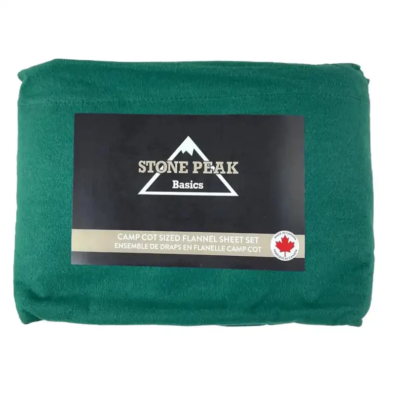 Stone Peak Cot Sized Flannel Sheet Sets