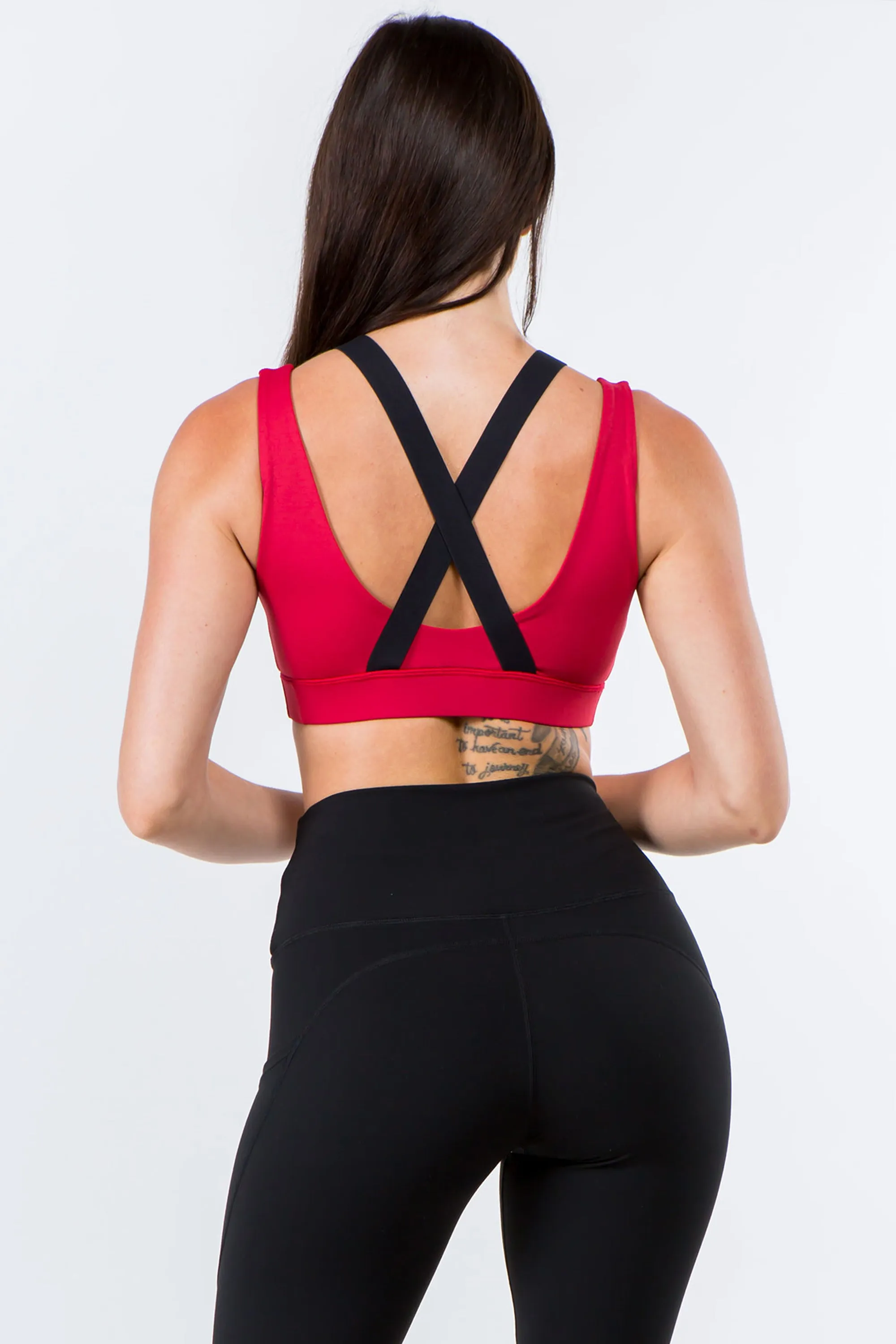 Strappy X Back Active Sports Bra