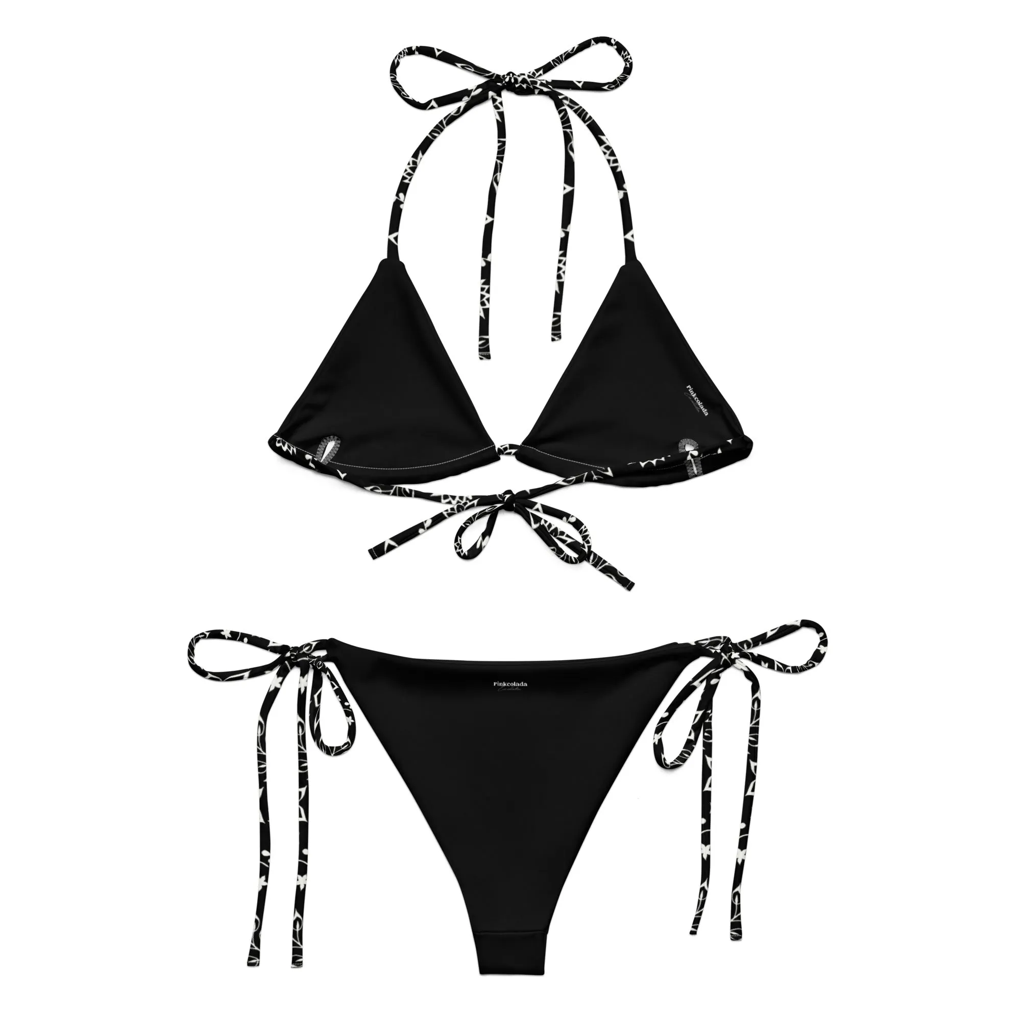 STRING BIKINI SET ECO -GARDEN PARTY MIDNIGHT