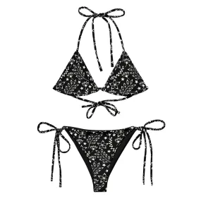 STRING BIKINI SET ECO -GARDEN PARTY MIDNIGHT