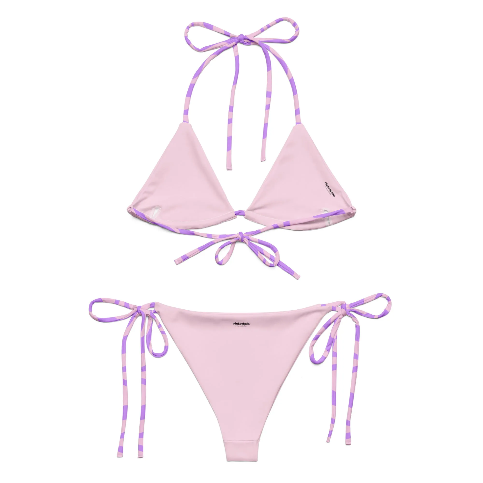 STRING BIKINI SET ECO -PURPLE SWIRLSA