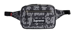 Supreme Fat Tip Jacquard Denim Waist Bag Black