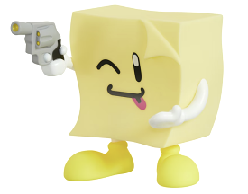 Supreme Sticky Note Molded Lamp Yellow