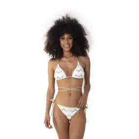 Vacanze Italiane VI23-128 Bikini A Triangolo Kiwi Luxe Gold