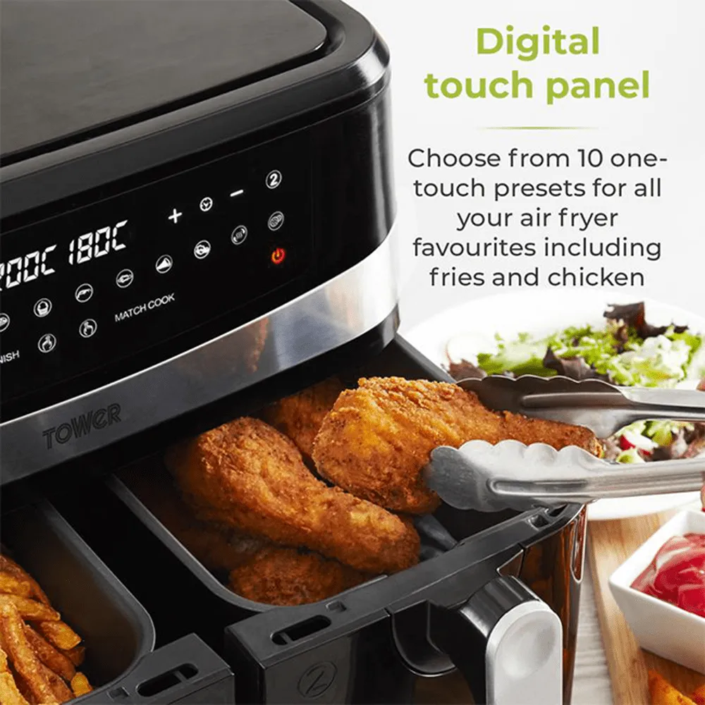 Vortx 9L Dual Basket Air Fryer