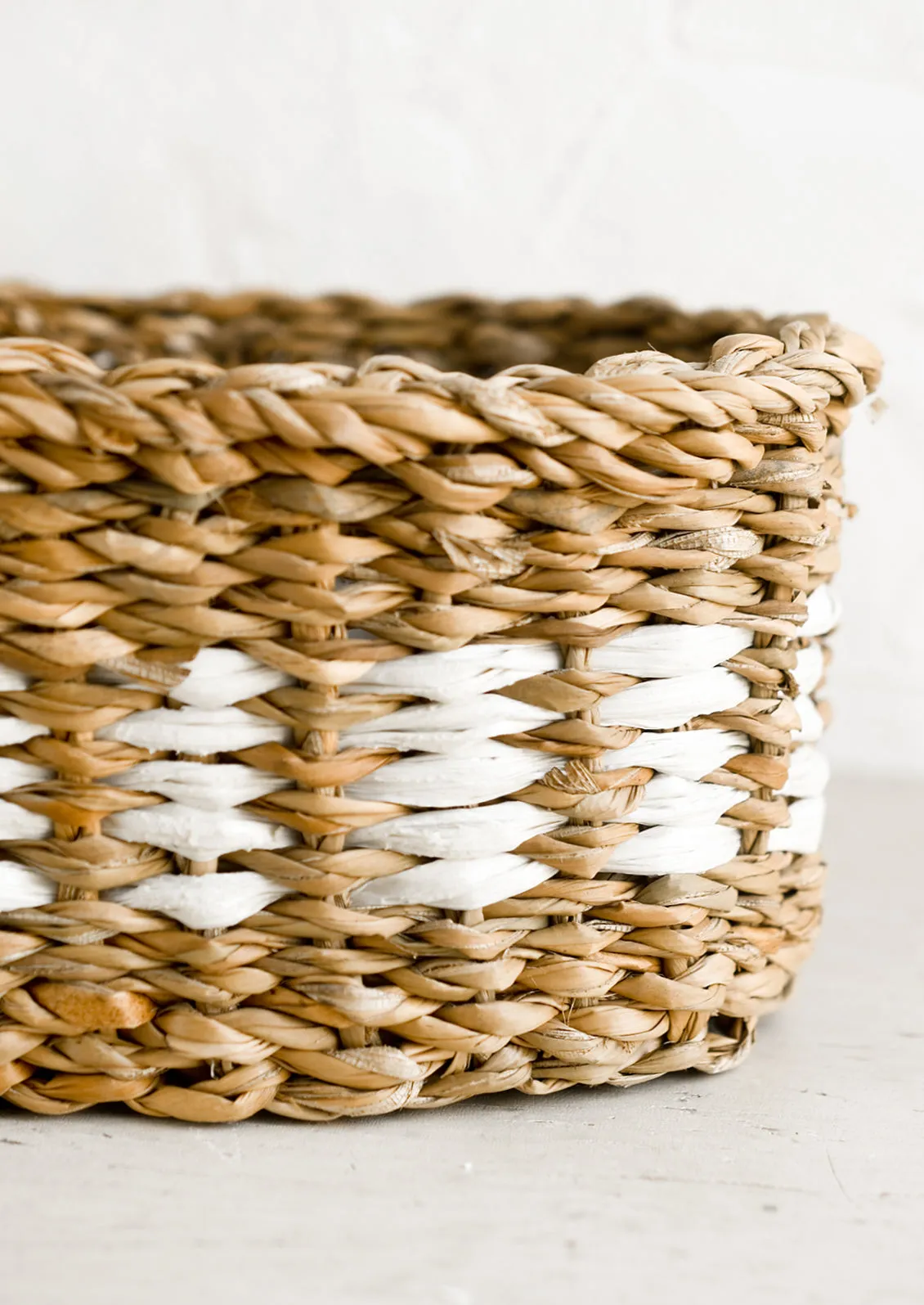 Weave Stripe Storage Basket