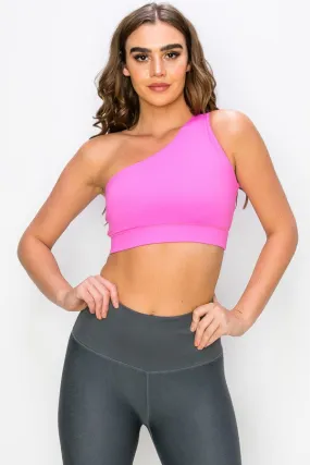 Women’s High Shoulder Asymmetrical Activewear Sports Bra